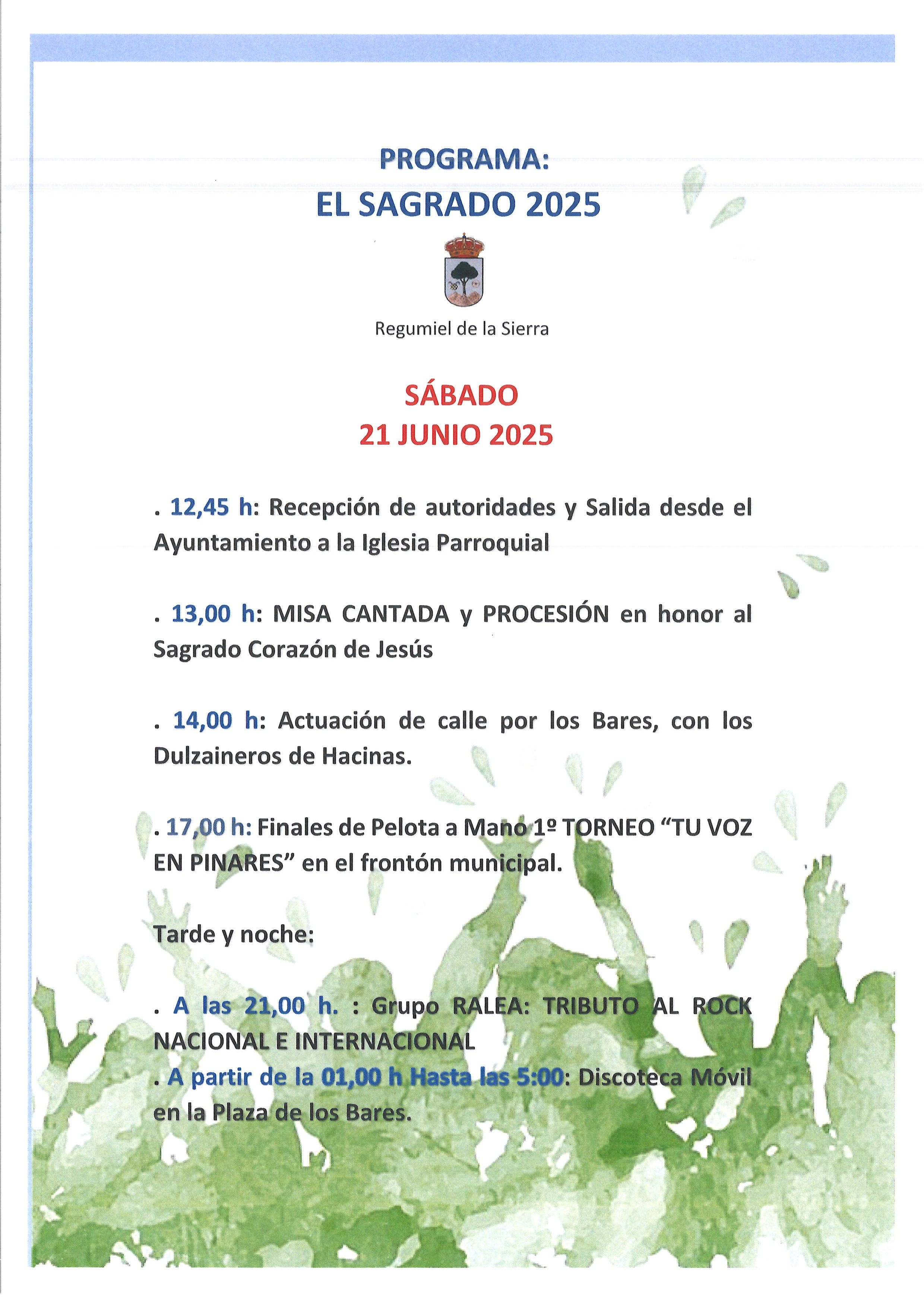 FESTIVIDAD EL SAGRADO 2025