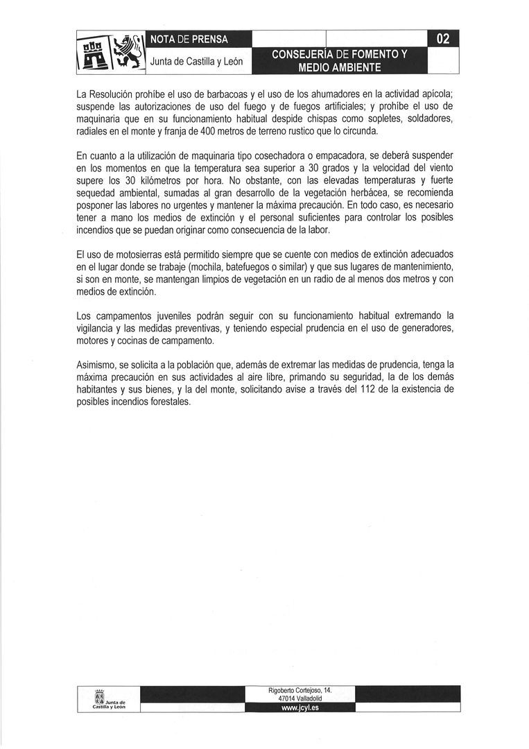 ALERTA POR RIESGO METEOROLÓGICO DIAS 6 y 7 DE AGOSTO 