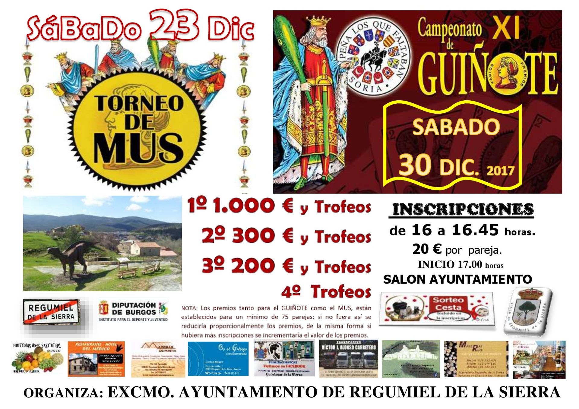 Campeonato MUS y GUIÑOTE Regumiel de la Sierra